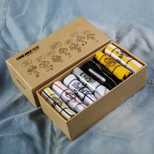 ONEMIX мужские недели спортивные носки беговые Чистый хлопок носки 7 пар/лот 7 дней носить для улицы Баскетбол Calcetines Ciclismo