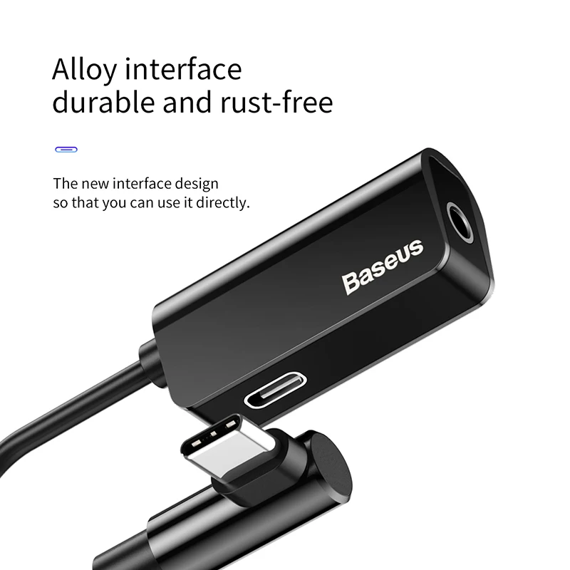 Baseus Elbow USB Type C Adapter for Huawei P20 Pro 2 in 1 USB C to 3.5mm Jack Charging Cable Headphones Adapter for Xiaomi 6 8 Baseus Elbow USB Type C Adapter for Huawei P20 Pro 2 in 1 USB C to 3.5mm Jack Charging Cable Headphones Adapter for Xiaomi 6 8