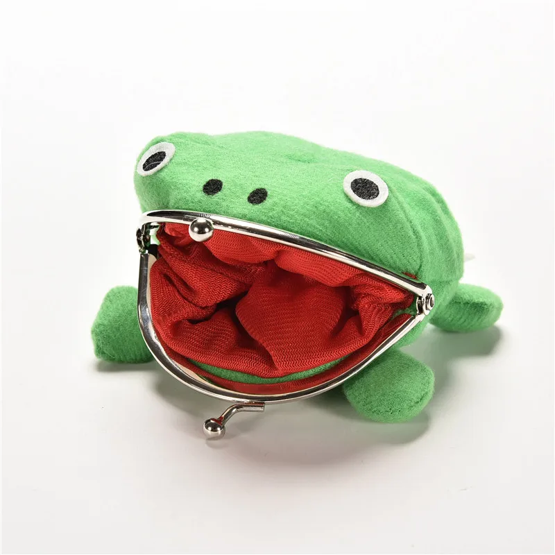 Frog Wallet 1PCS Anime Cartoon Wallet Coin Purse Manga Flannel Cute Purse Coin Holder frog purse