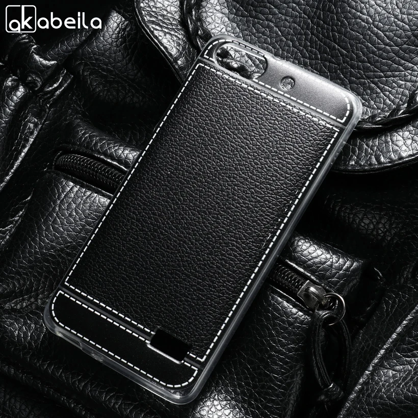 

AKABEILA Phone Cover Cases For Huawei Honor 4C C8818 Honor5 Huawei G Play Mini CHM-CL00 Honor4C Covers Soft TPU Litchi Phone Bag