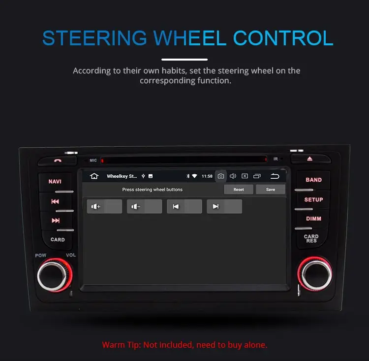 Perfect JDASTON Octa Cores Android 9.0 4G+32G Car DVD Player For AUDI A6 S6 RS6 1997-2004 Car Multimedia GPS Stereo 2 Din Car Radio WIFI 11