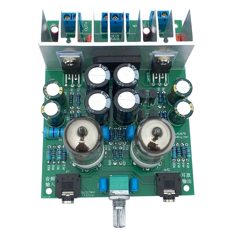 bass amp AIYIMA 6J1 Tube Preamplifier Audio Board LM1875T Power Amplifier Board 30W Preamp Bile Buffer Headphones Amplifier AMP DIY Kits plate amplifier
