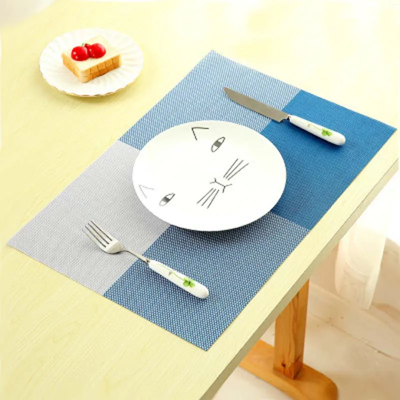قطع قماش توضع تحت الأغراض المختلفة مصنوعة من الكلوريد متعدد الفينيل طاولة طعام الحصير مجموعة دي الجدول عاء سادة منديل طاولة طعام صينية حصيرة...