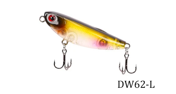 TSURINOYA DW62 5,0 см/5 г мини Topwater карандаш Рыбалка приманки Жесткий Рыбалка приманки небольшой карандаш приманки