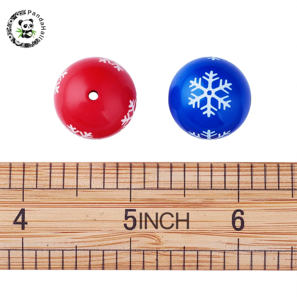 Latest-100pcs-lot-20mm-Randomly-Mixed-Color-Round-Acryic-Snowflake-Pattern-Beads-Christmas-Tree-Ornaments-Decor (3)