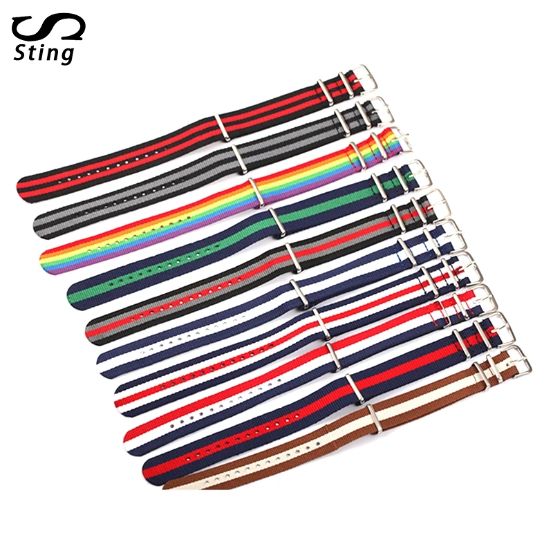 Sting Strap Universal Watch Strap For Men And Women Color Nylon Watch