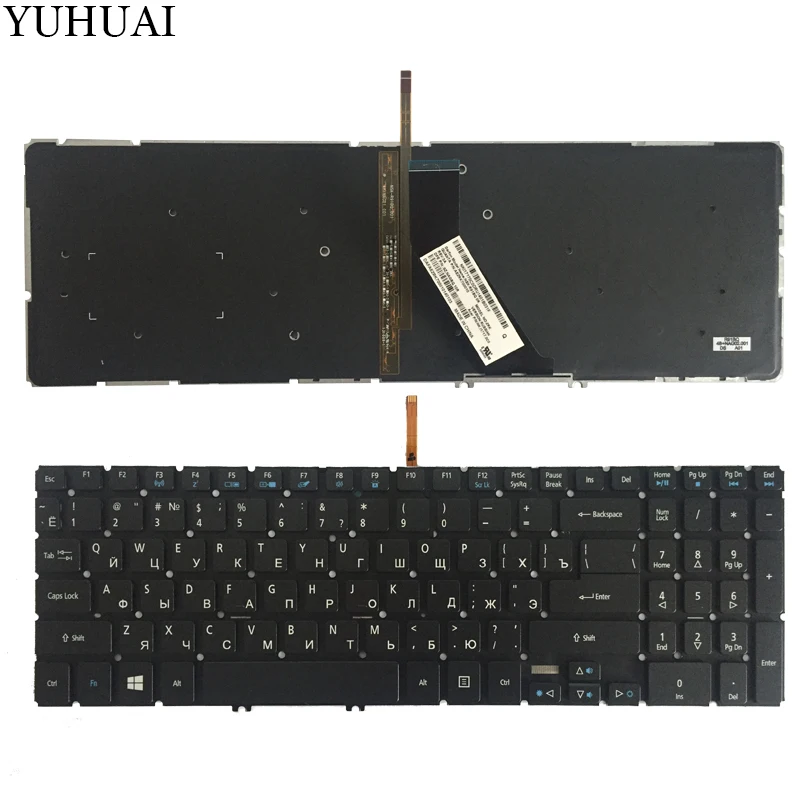 Русская клавиатура для ноутбука acer Aspire V5-552 V5-552G V5-552P V5-572 V5-572G V5-572P V5-573 V5-573G V5-573P V5-583 Подсветка ру