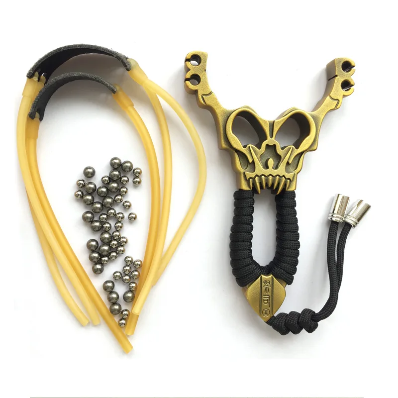 Outdoor Hunting Iron Slingshot Powerful Slingshot Bow Hunting Catapult with Rubbe JISIin Bow