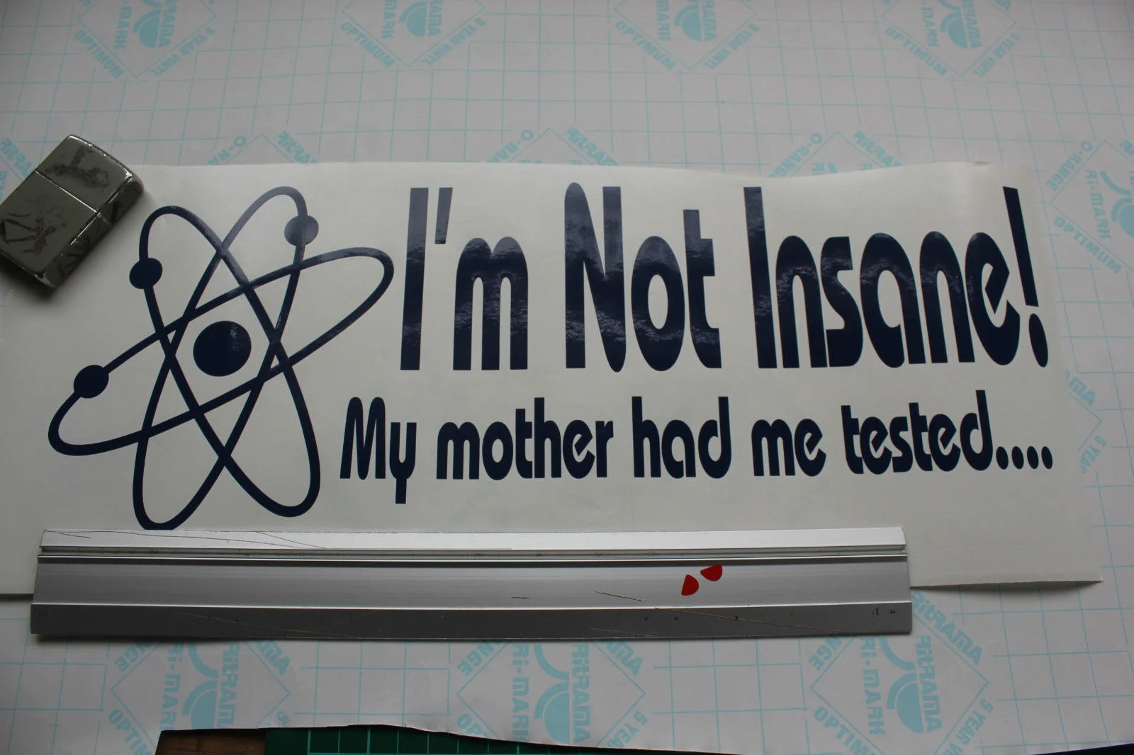 

For Big Bang Theory Sheldon Quote Im not in insane sticker wall art Car Styling