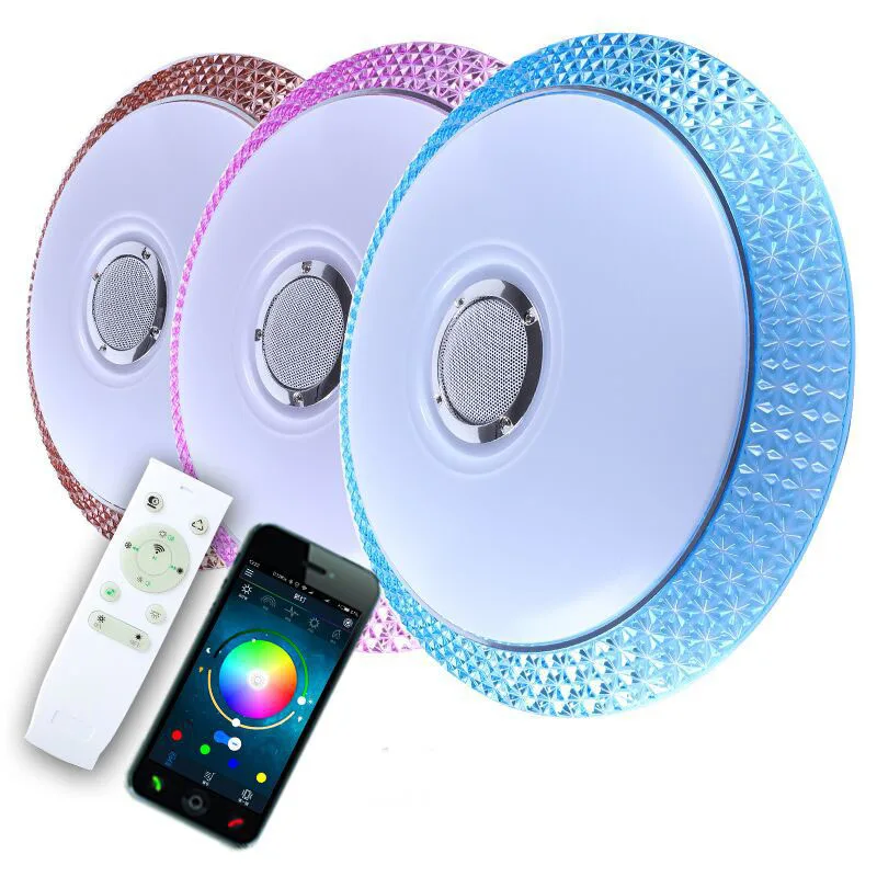 

Modern LED ceiling Lights RGB Dimmable 36W APP Remote control Bluetooth Music light foyer baby bedroom ceiling lamp 165-265V