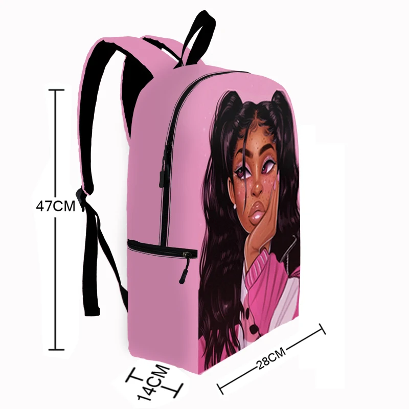 Рюкзак с рисунком коричневого цвета для девочек-подростков, Африканка, детские школьные сумки, женский рюкзак, рюкзак для ноутбука, рюкзак для детей