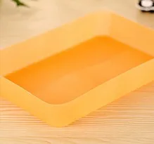 1 шт. японский ящик многоцелевой отделочный ящик органайзеры кухонная коробка для хранения столовой посуды пластиковые ящики для хранения мелочей KW 009 - Цвет: Оранжевый