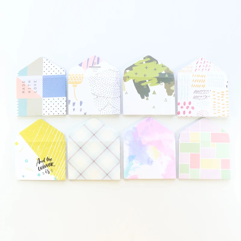 

Domikee cute kawaii school student mini envelope sets stationery,candy stickers cards organizing paper bags for notebooks,12pcs