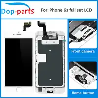 Competely Full Set LCD Display For iPhone 6s LCD Touch Screen Home button+Front camera Digitizer Assembly Replacement Parts