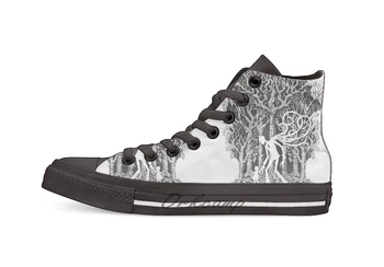 

follows Design breathable Casual High Top lace-up Canvas shoes sneakers