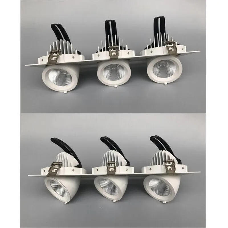 Dimmable Trimless Downlights COB 3X12W CREE LED Gimbal Down Light