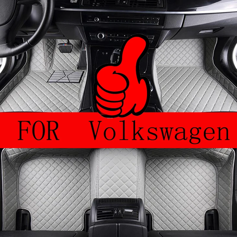 

Customized Car Floor Mats For Volkswagen Sharan Phaeton Passat CC Arteon 3D Car Styling Perfect Fit Rugs