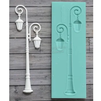 

Yueyue Sugarcraft StreetLamp silicone mold fondant mold cake decorating tools chocolate gumpaste mold