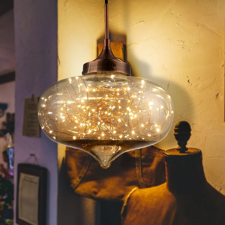 North European Led Star Pendant Light Bedroom Restaurant Bar