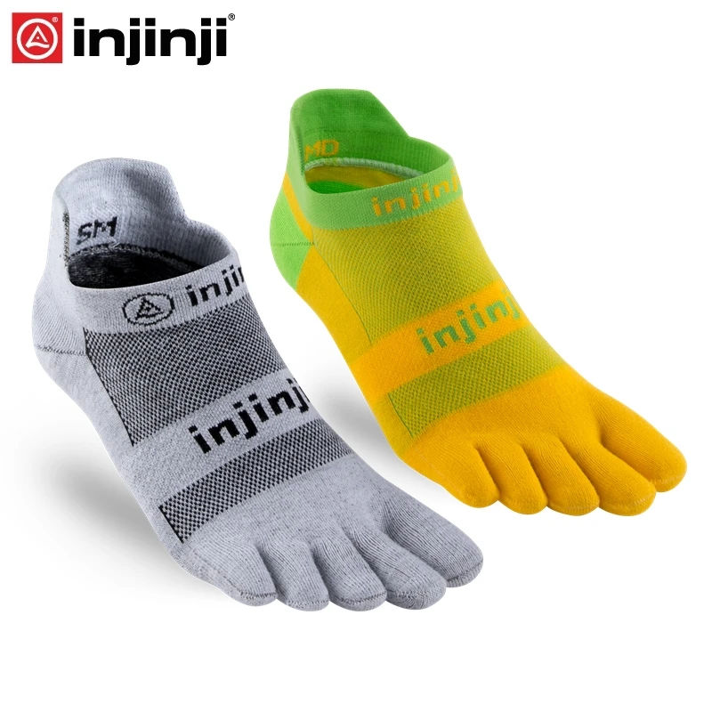 Injinji Toe socks беговые легкие без шоу носки для бега с пятью пальцами мужские