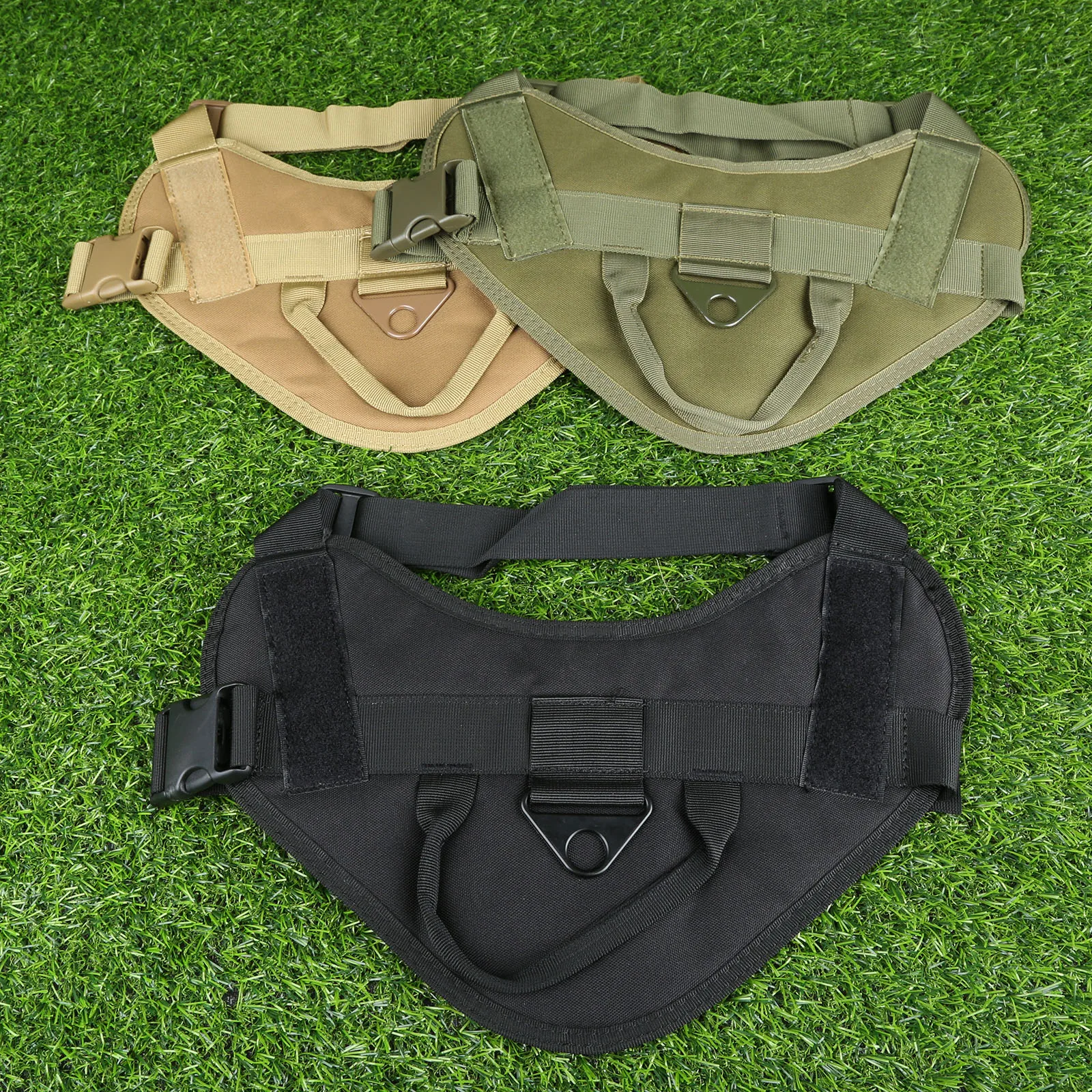 Military Adjustable Dog Harness Vest Quick Release V shape Buckle Hunting Hiking Training