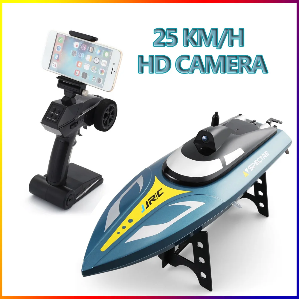

2019 2.4G 720P WIFI FPV Camera Speedboat 25km/h High Speed Ship RC Racing Boat with Self-righting for Kids Gifts