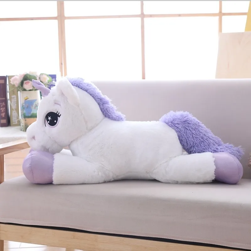 Giant Size Unicorn Plush Toy Soft Stuffed Cartoon Unicorn Dolls Animal Horse High Quality Gift for drop shiping