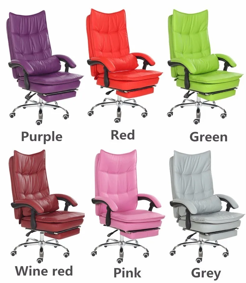 Luxury Fashion Super Soft Leisure Lying Boss Chair Rotary Lifting Computer Chair With Footrest Thicken Cushion Swivel Chair