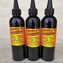 3 шт татуировки чернила бровей пигмент для перманентного макияжа черный 8 унций профессиональная Перманентная краска для макияжа татуировки чернила 230 мл