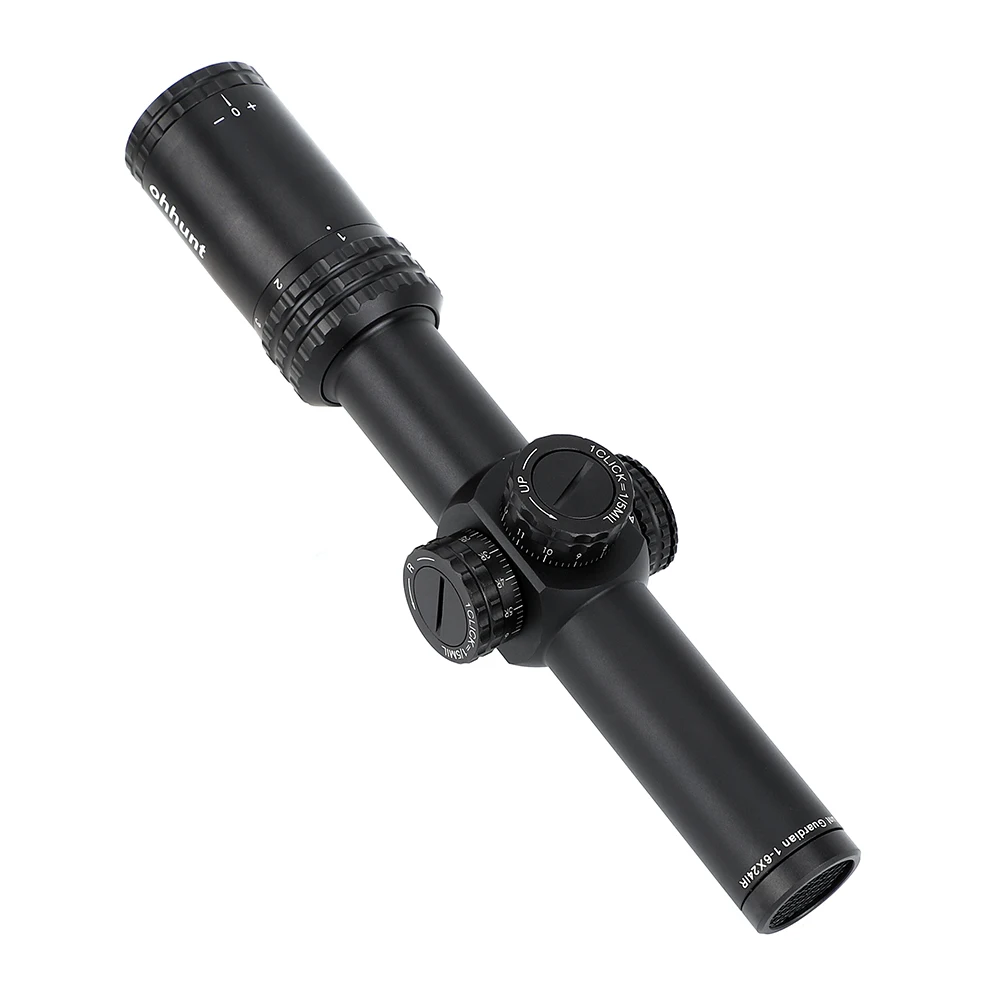 Ohhunt Guardian 1-6x24 ИК компактный прицел оптические прицелы стекло Сетка красный свет с башенками сброс Тактический стрельба прицел