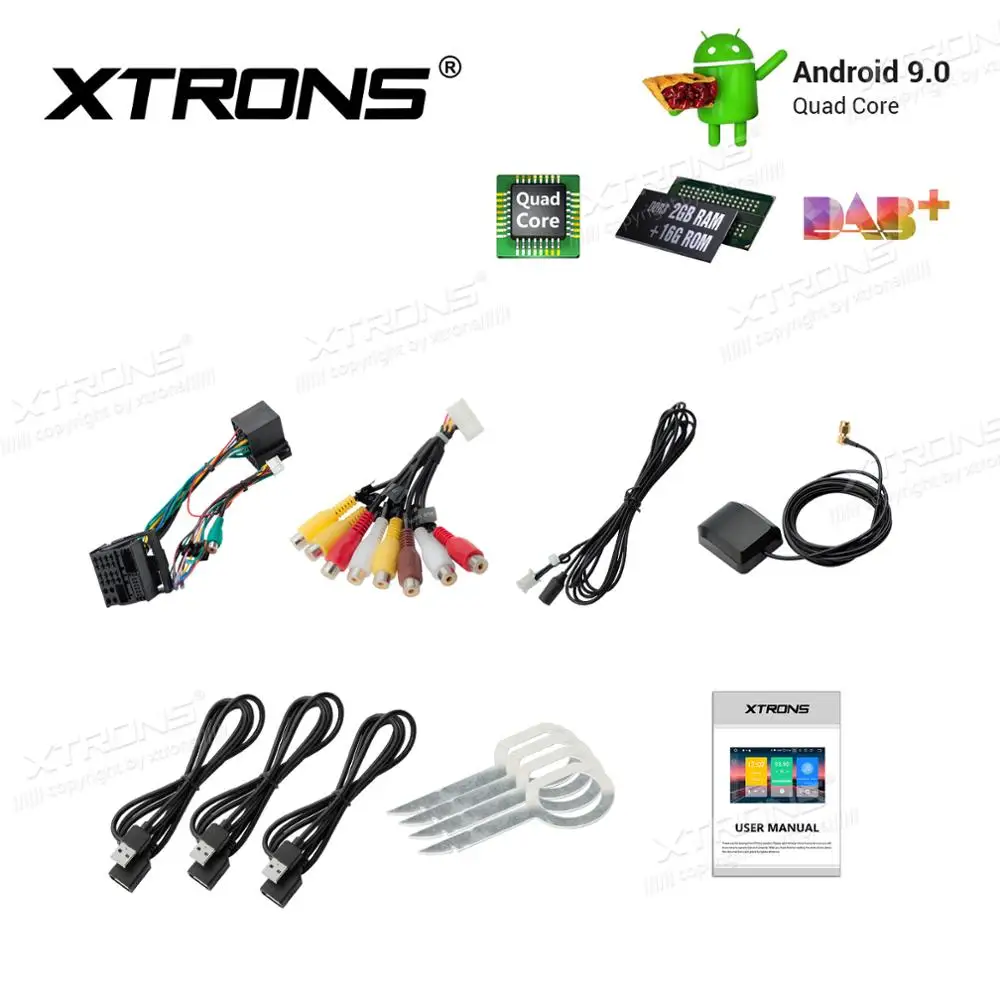 Flash Deal 7" Android 9.0 OS Car DVD Multimedia GPS Radio for Audi A4 2000-2008 S4 2003-2008 RS4 2002-2008 with Car Battery Voltage Display 3