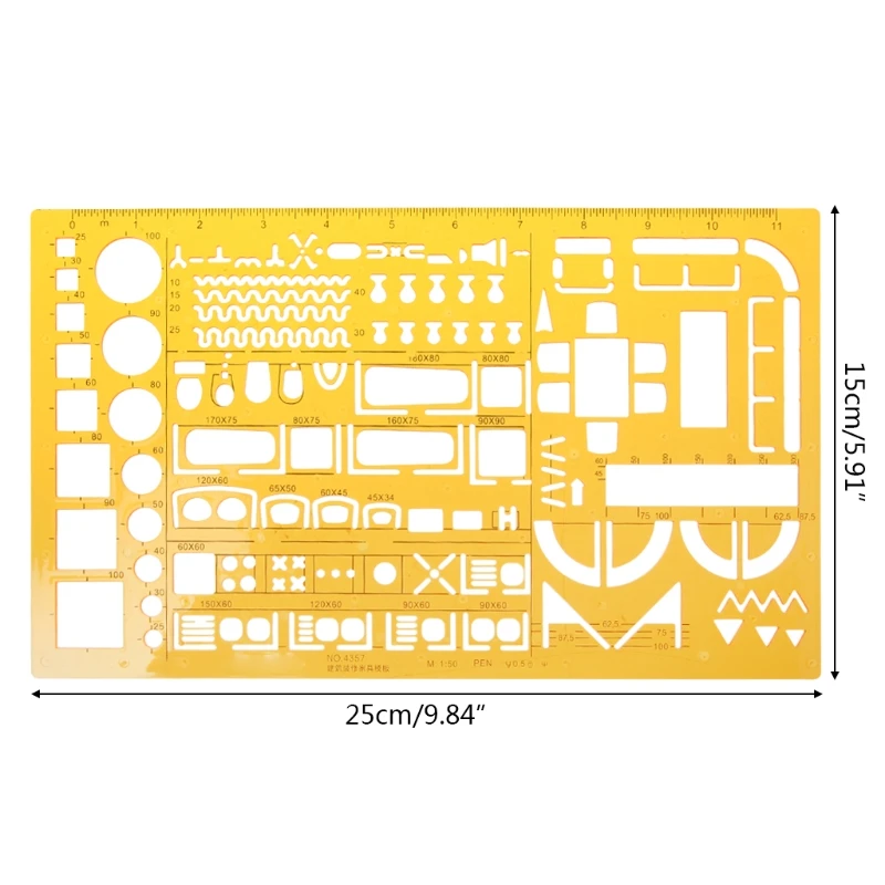 1:50 портной масштаб Математика архитектура инженер чертеж линейки шаблон черчения