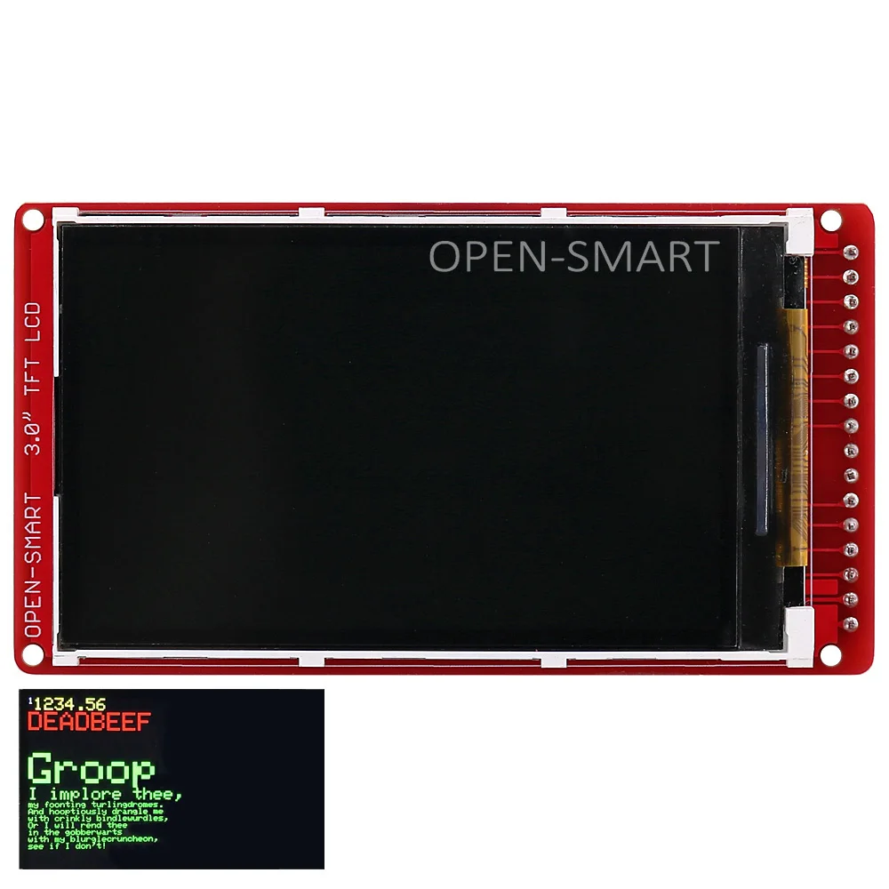 

OPEN-SMART 3.0 inch 240 * 400 TFT LCD Display Breakout Board for Arduino UNO R3 / Mega2560 / Leonardo