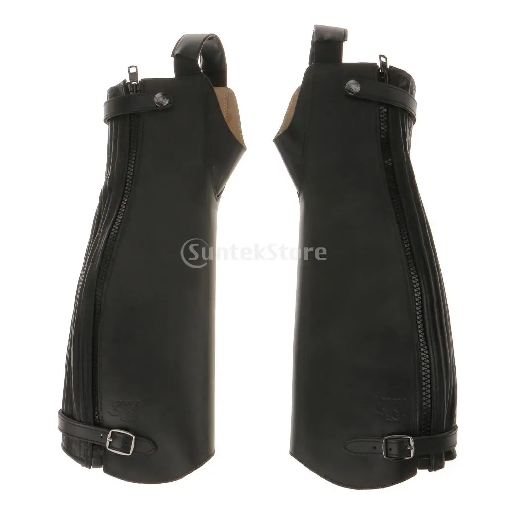 1 пара, мягкие кожаные гетры для верховой езды, черные, XXS/XS/S/L/XL/XXL/XXXL