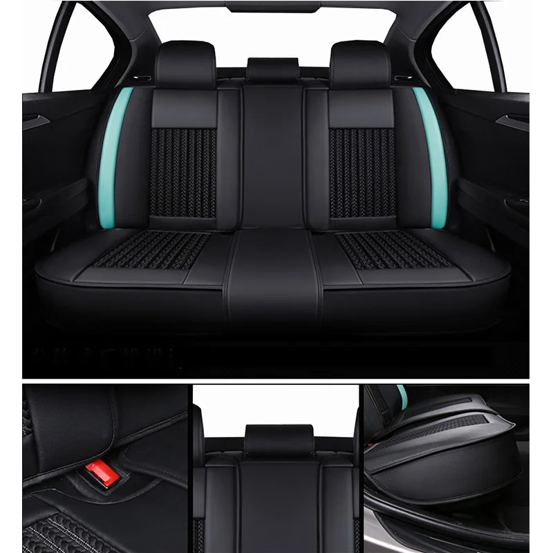 Передний+ задний) ледяной шелк 5 чехлы для сидений автомобиля для bmw g30 e30 e34 e36 e39 e46 e60 e90 f10 f15 f20 f30 g30 x1 e84 x5 e53 e70 e87 x3