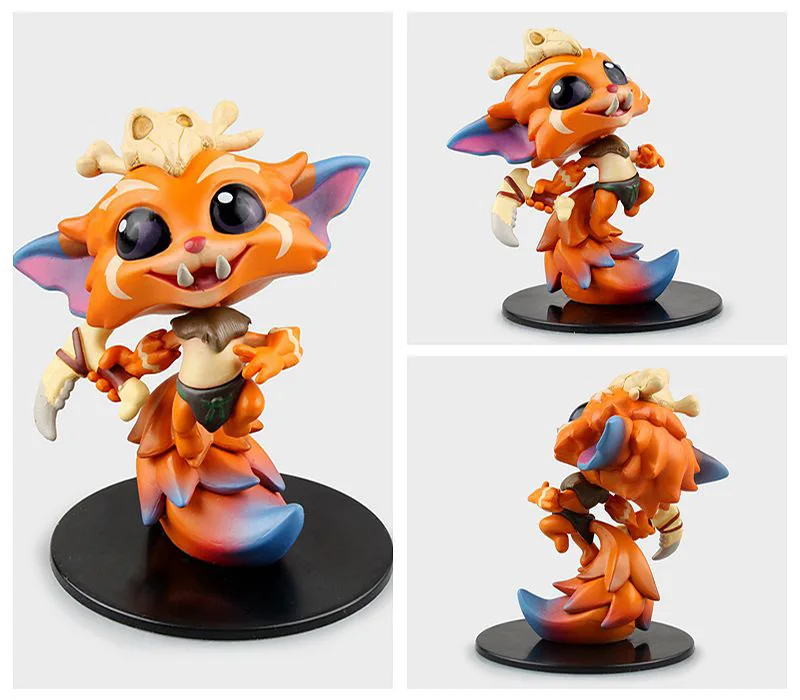 

Cosplay LOL The Missing Link Gnar Primeval 10cm/3.9'' Q Version PVC GK Model Action Figures Toys Garage Kits Free shipping
