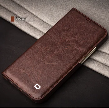 

QIALINO Genuine Leather Case for Huawei honor 9 Handmade Wallet Flip Bag Cover for Huawei Honor9 Luxury Ultra Slim Flip Case
