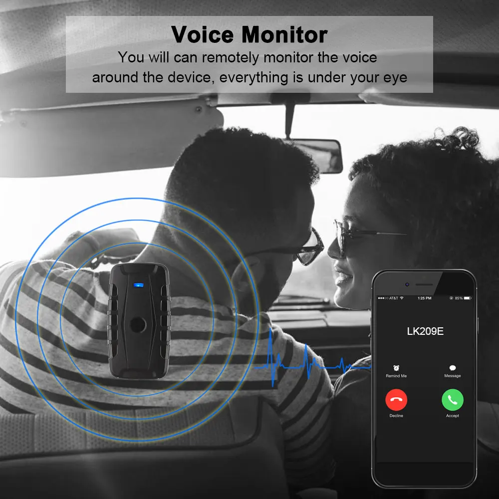 Car GPS Tracker Rastreador LK209E Waterproof Magnet 6000mAh Car Tracker Drop Shock Alarm Voice Monitor Free APP PK TKSTAR TK905