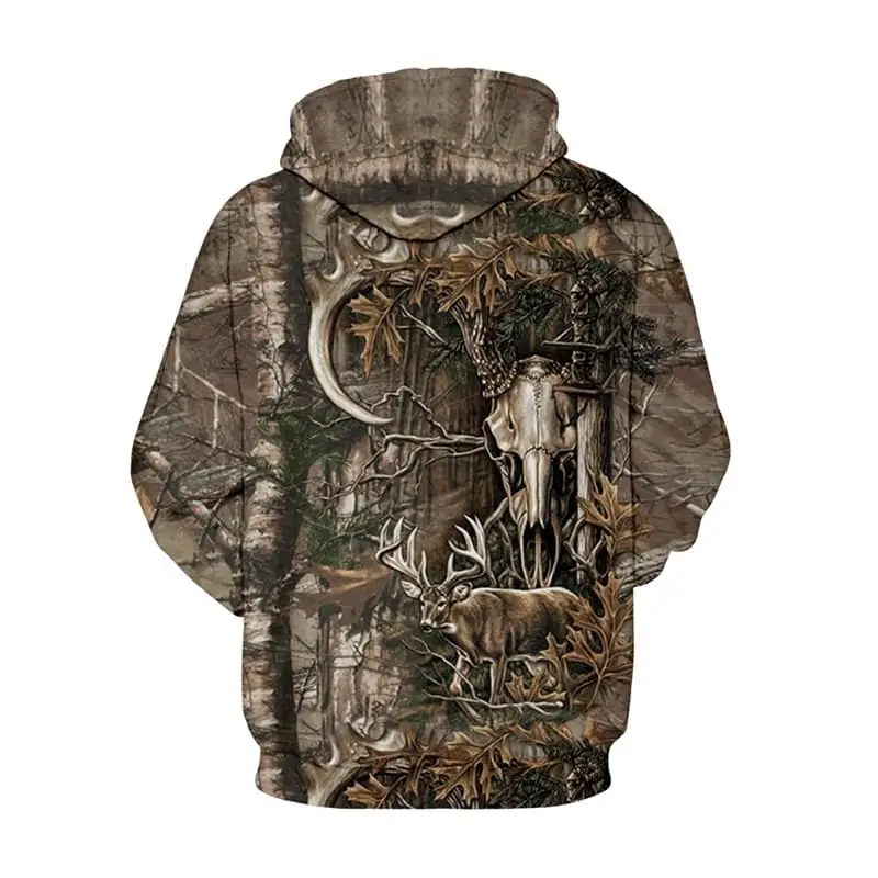  Forest Deer 3D Hoodies Men Women Hip Hop Sweatshirts Winter Autumn Hoody Pullover Tracksuits Casual