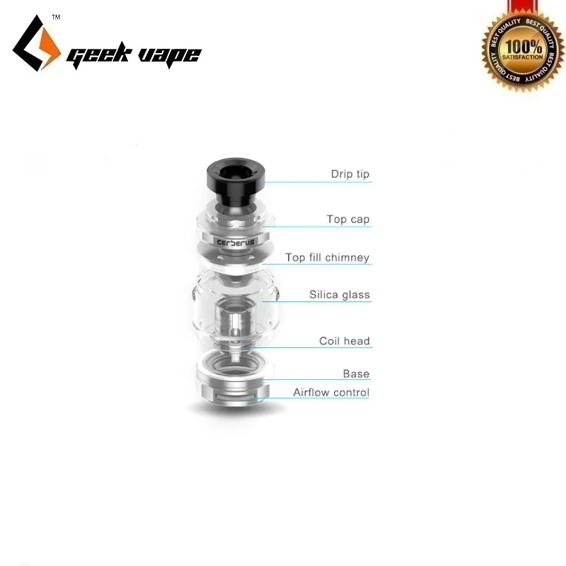  Original Geekvape Aegis Mini 80W Kit 2200mAh Aegis Mini Box Mod with 5.5ml Cerberus Vape Tank Super