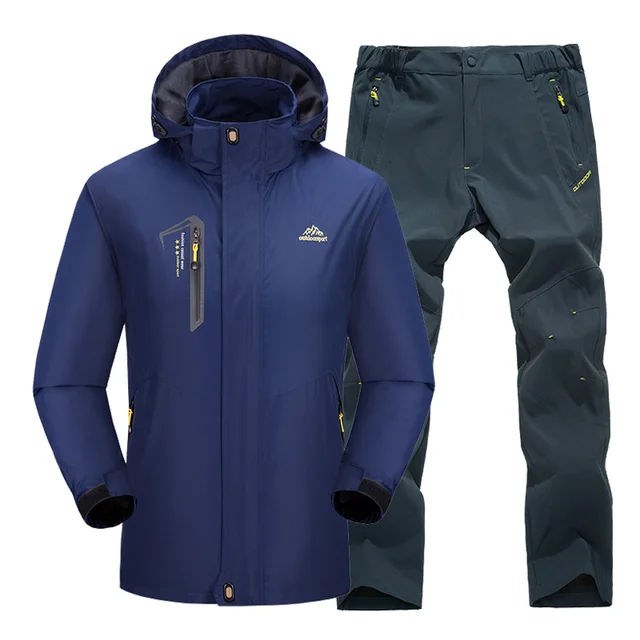 Outdoor hiking jacket suits waterproof men plus size fishing jacket