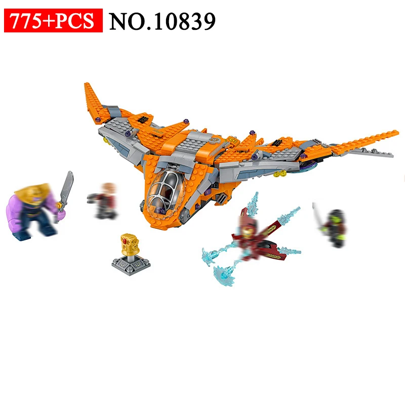

NEW 10839 super hero Models building toy 755pcs Thanos: Ultimate Battle Building Blocks Compatible with 76107 toys for children