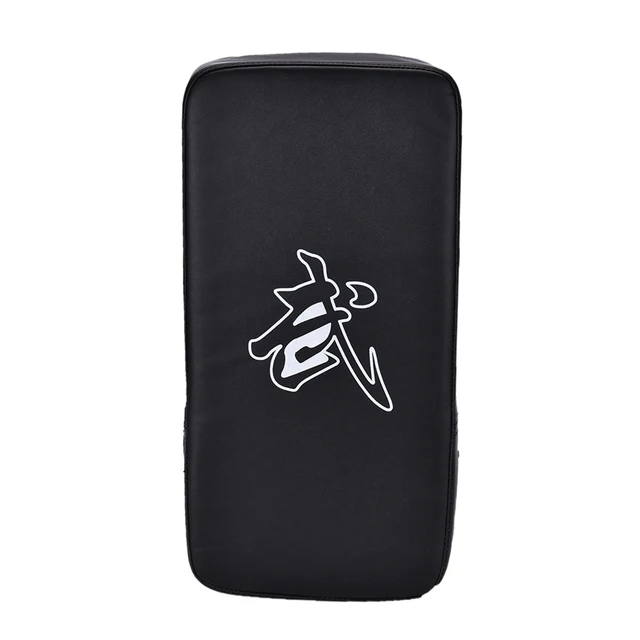 black pu leather training kicking boxing mma punching pad foot sheet clips target