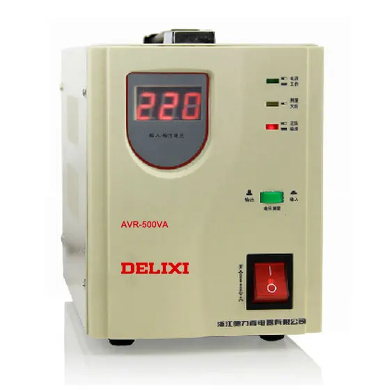 Новый стабилизатор напряжения Delixi AVR 500W кВт автоматические бытовые регуляторы