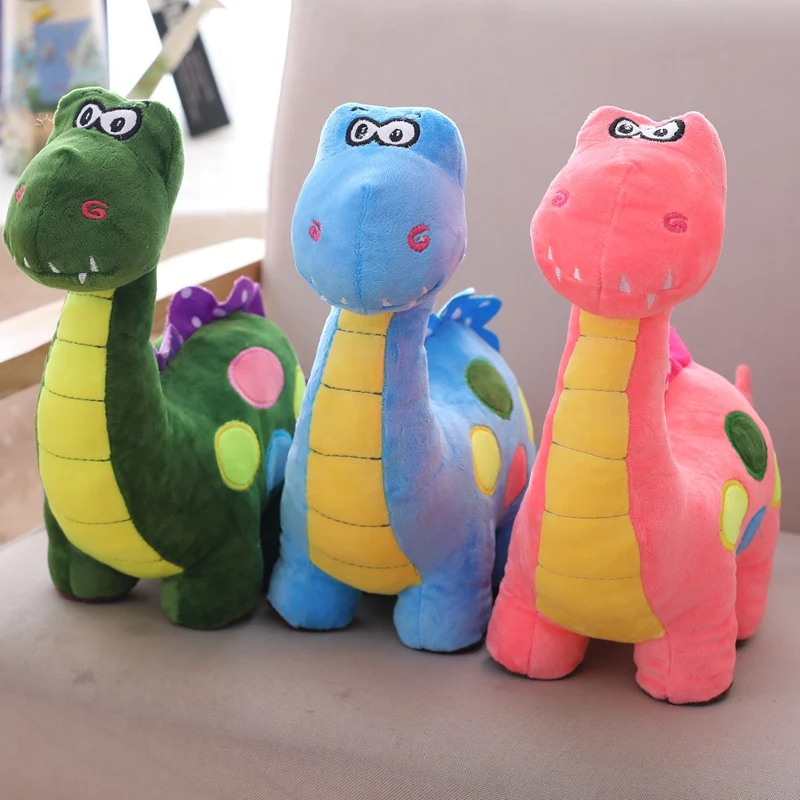 

New 1PC 40cm Small Cute New Style Simulation Animal Doll Polka Dot Dinosaur Plush Toys Forest Animal Doll Presents For Kids