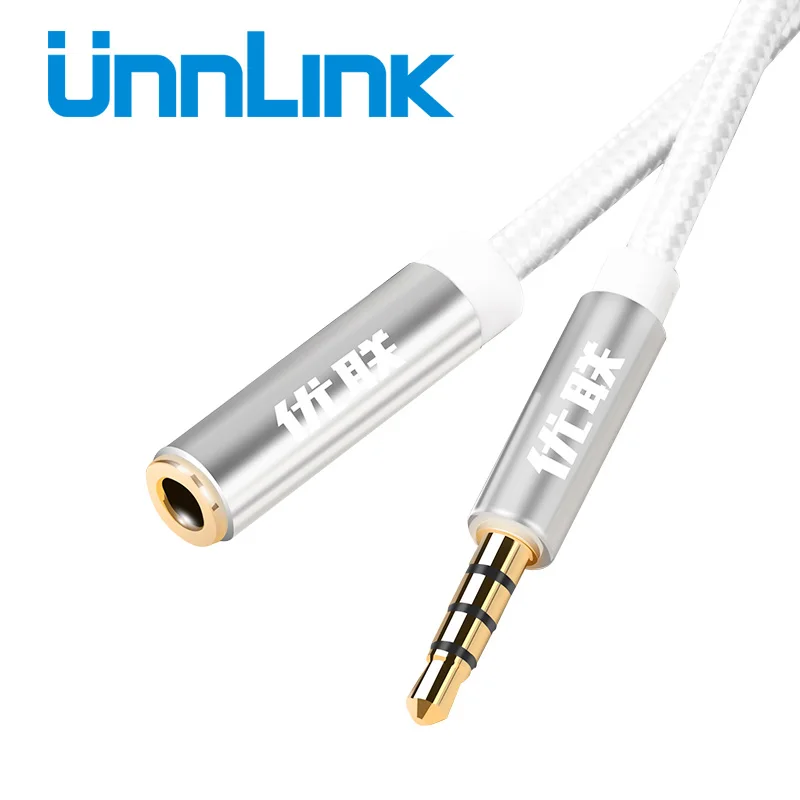 Unnlink 4 Pole Jack 3 5 mm Aux Extension font b Cable b font Headphone Extension