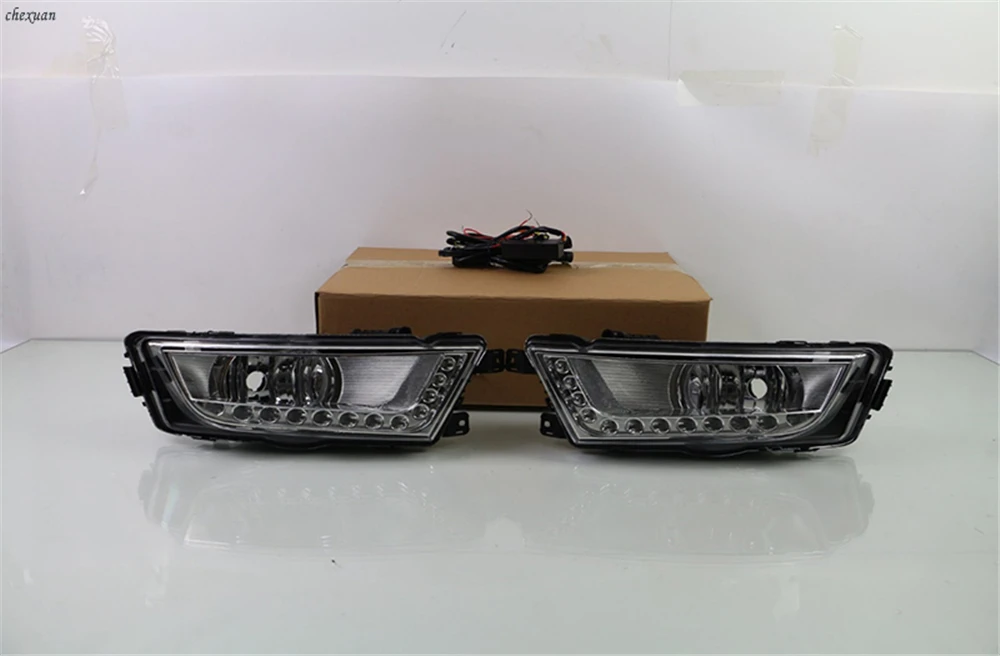 CSCSNL 1 комплект для Skoda Octavia A7 MK3 2014 2015 2016 светодиодный ные дневные ходовые огни