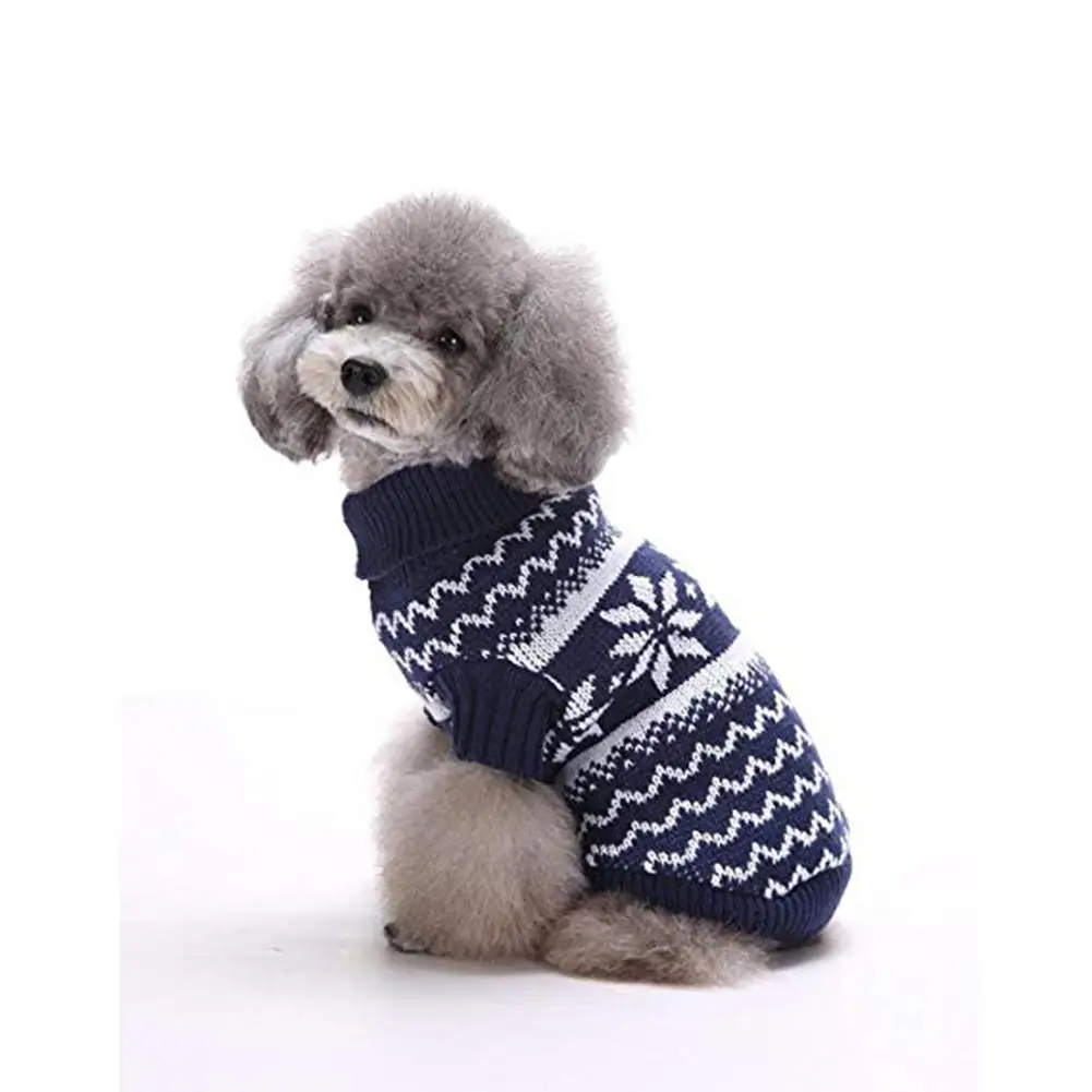

TPFOCUS Pet Sweater Luxury Pet Dog Clothes Cute Snow Flower Pattern Pet Sweater for Dogs Outdoor Wear Funny Costume