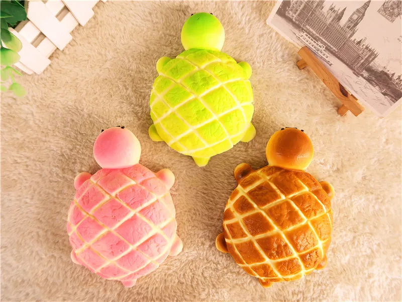 Squishies Jumbo Breadou черепаха оптовая продажа хлеб булочка накладка ПУ мягкие сжимаемые