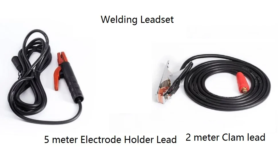 

Leadset Professional Welding Cable Assembly 300A Holder 5M & 200A Clamp 2M 16sqmm Copper Cable DKJ10-25 Connector Plug Socket